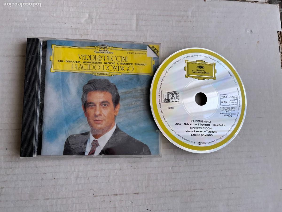 CDs de M&uacute;sica: VENDI PUCCINI PLACIDO DOMINGO DEUTSCHE GRAMMOPHON CD MUSICA KREATEN