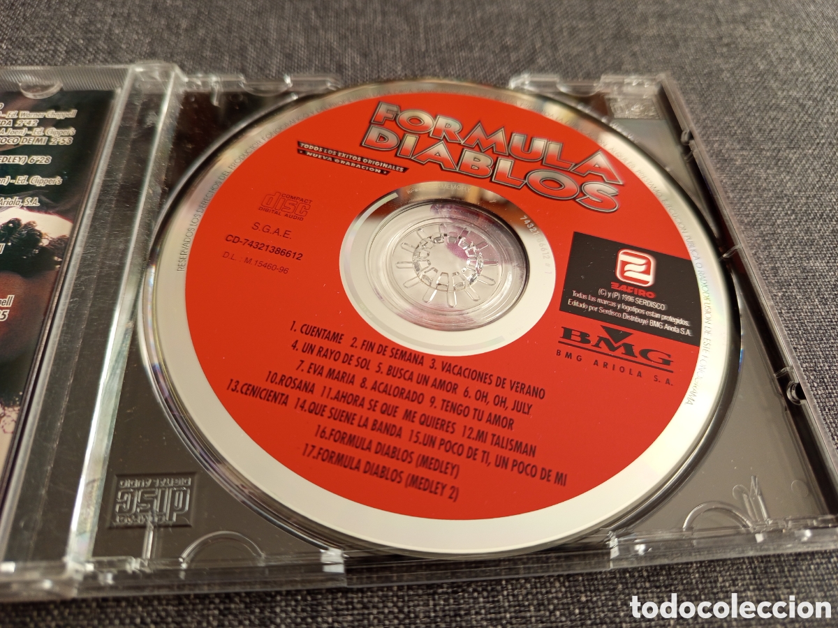 CDs de m&uacute;sica: FORMULA DIABLOS. TODOS LOS EXITOS ORIGINALES (CD) - Foto 2