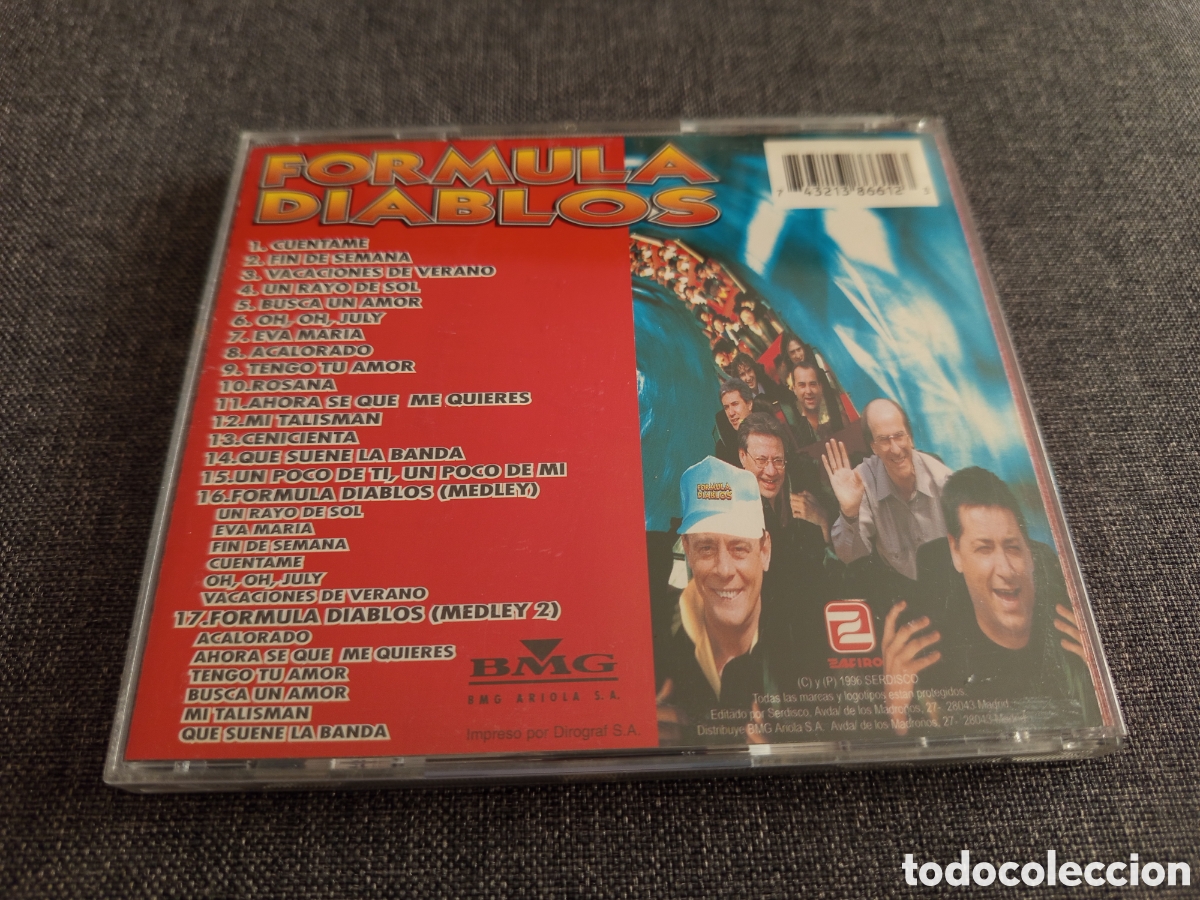 CDs de m&uacute;sica: FORMULA DIABLOS. TODOS LOS EXITOS ORIGINALES (CD) - Foto 3
