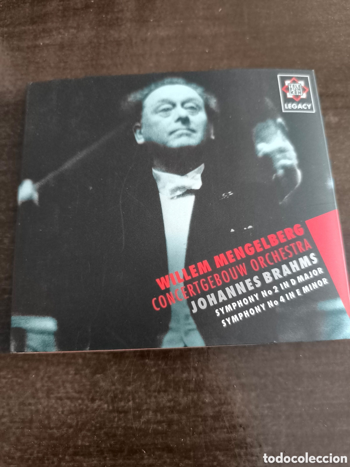 CDs de M&uacute;sica: Brahms: Sinfon&iacute;as n&ordm; 2 y n&ordm; 4 &mdash; Willem Mengelberg / Concertgebouw Orchestra &mdash; CD Telefunken Legacy