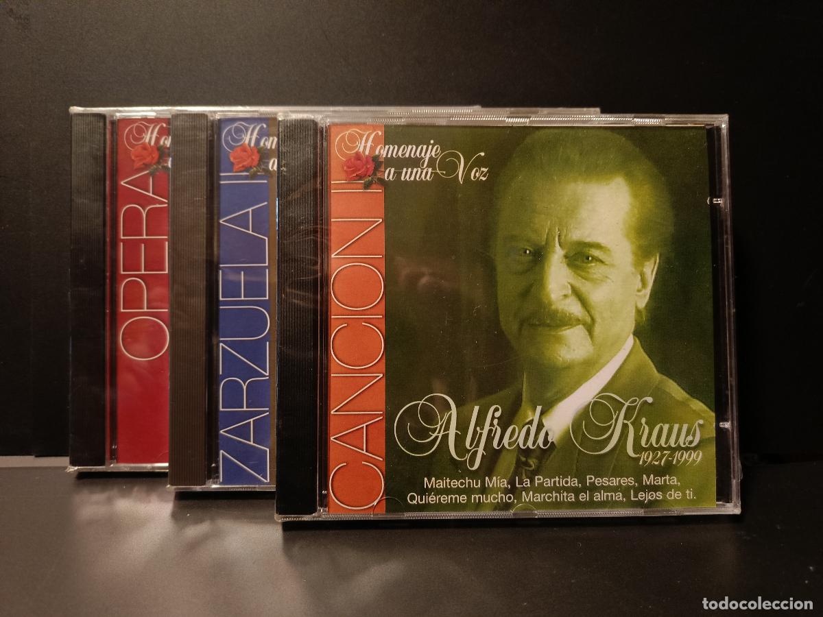 CDs de M&uacute;sica: HOMENAJE A ALFREDO KRAUS 3 CDS ZARZUELA , CANCION Y OPERA PEPETO