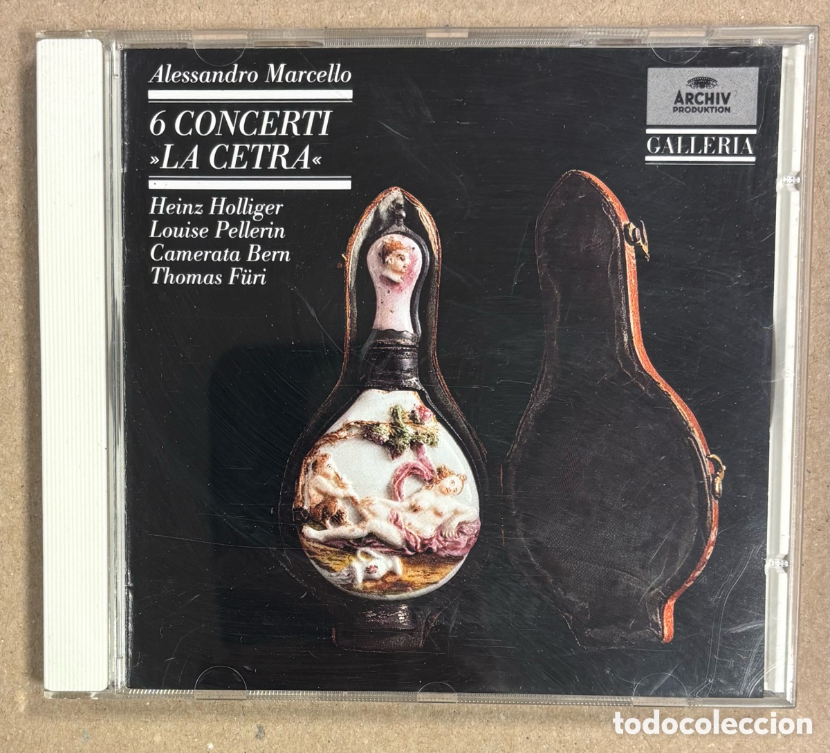 CDs de M&uacute;sica: CD. A. MARCELLO: 6 OBOE CONCERTOS &ldquo;LA CETRA&rdquo;. HOLLIGER / PELLERIN / CAMERATA BERN.