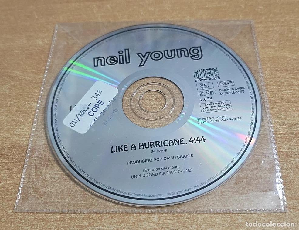 CDs de M&uacute;sica: NEIL YOUNG Like a hurricane UNPLUGGED CD SINGLE PROMO DEL A&Ntilde;O 1993 CONTIENE 1 TEMA