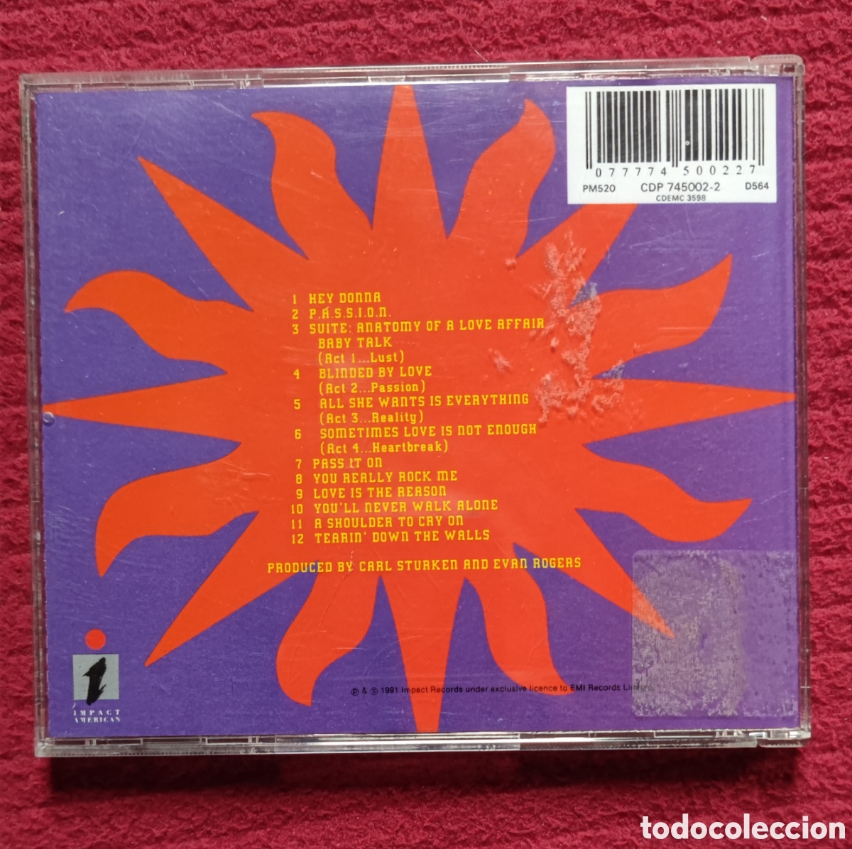 CDs de m&uacute;sica: RYTHM SINDICATE: s/t. Cd 1991 Impact Records. - Foto 2