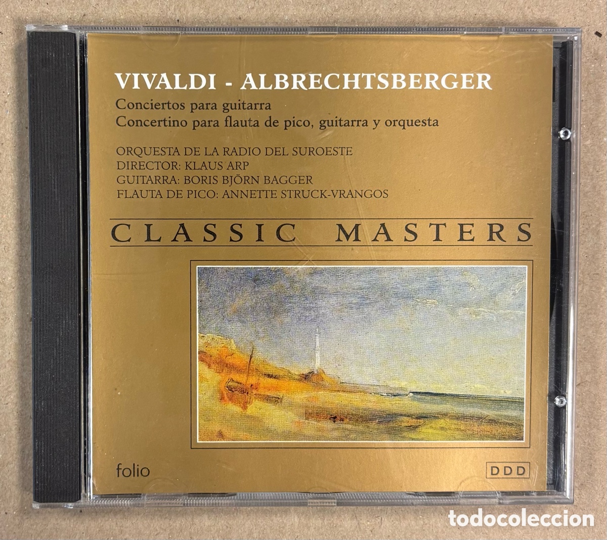 CDs de M&uacute;sica: CD. VIVALDI / ALBRECHTSBERGER. CONCIERTOS PARA GUITARRA, CONCERTINO PARA FLAUTA DE PICO, GUITARRA Y