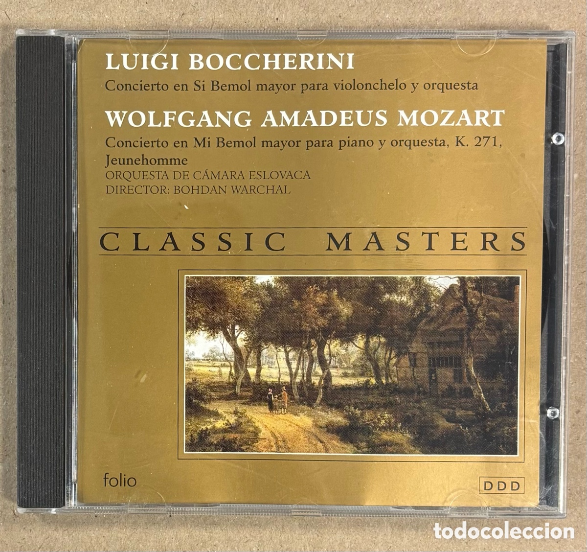 CDs de M&uacute;sica: CD. LUIGI BOCCHERINI / MOZART. CONCIERTO EN MI BEMOL MAYOR PARA PIANO Y ORQUESTA