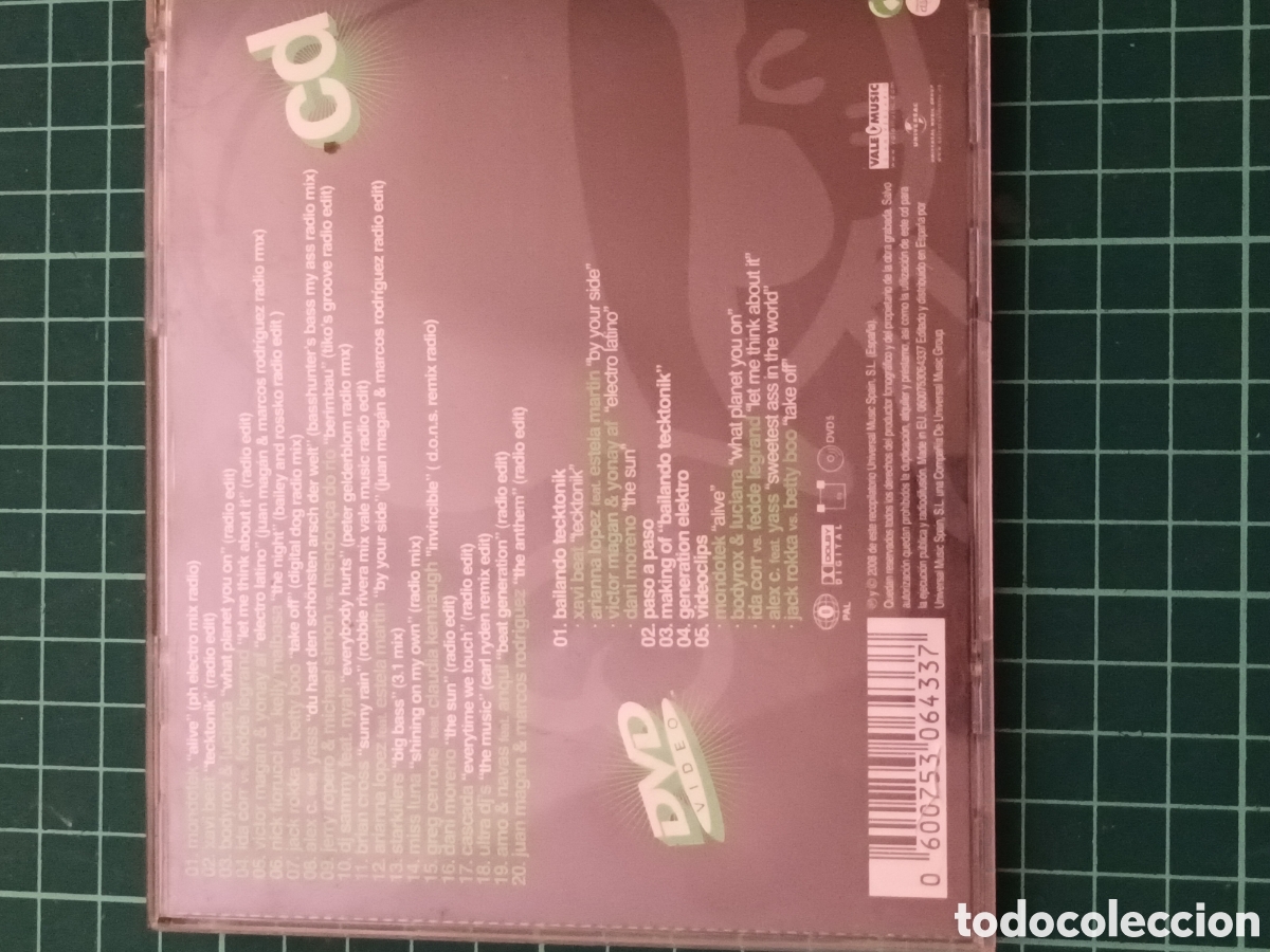 CDs de m&uacute;sica: Disco electrodance Cd+dvd - Foto 2