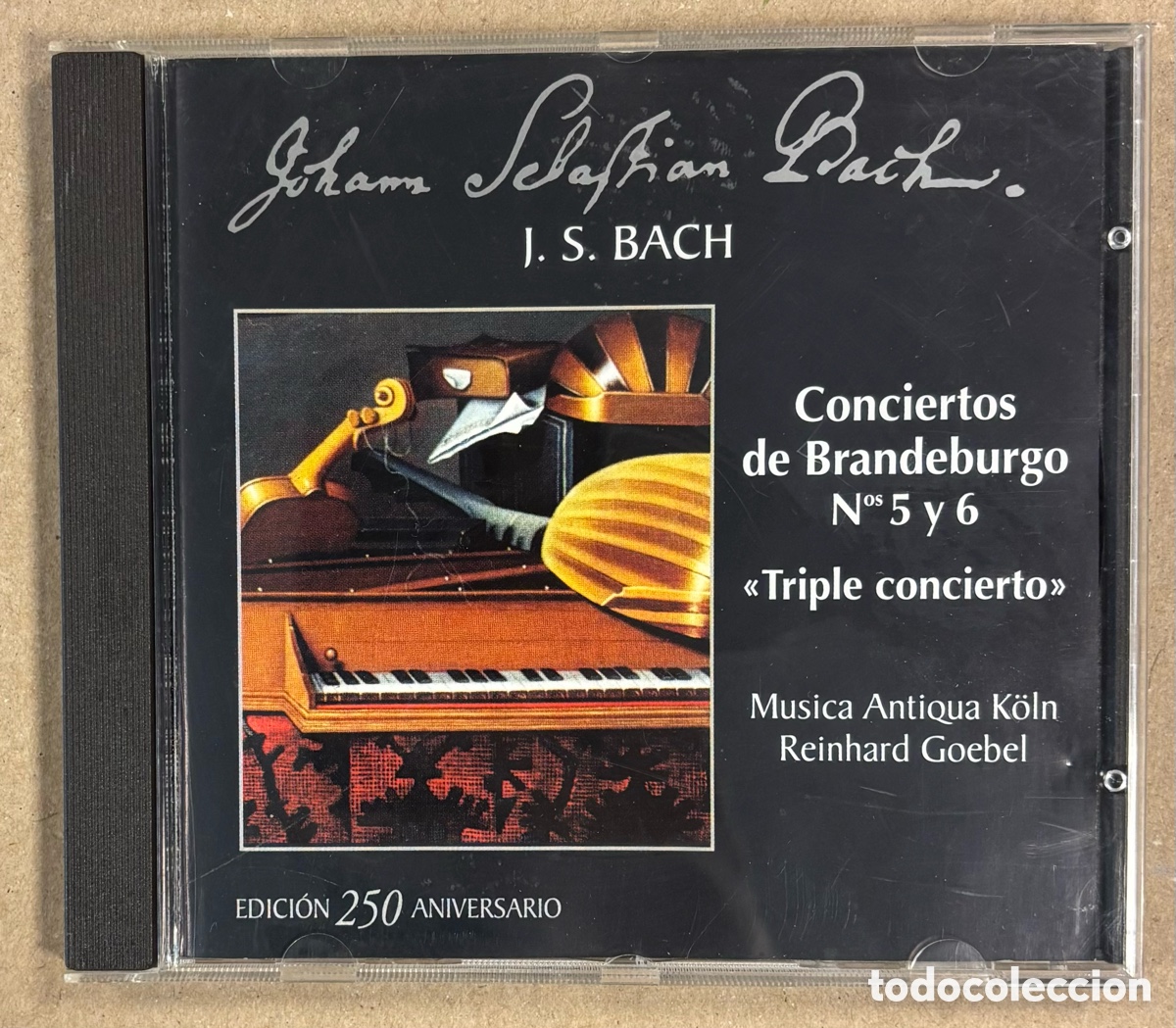 CDs de M&uacute;sica: CD. J.S. BACH: CONCIERTOS DE BRANDEBURGO N&deg; 5 y 6 &ldquo;TRIPLE CONCIERTO&rdquo;. GOEBEL,