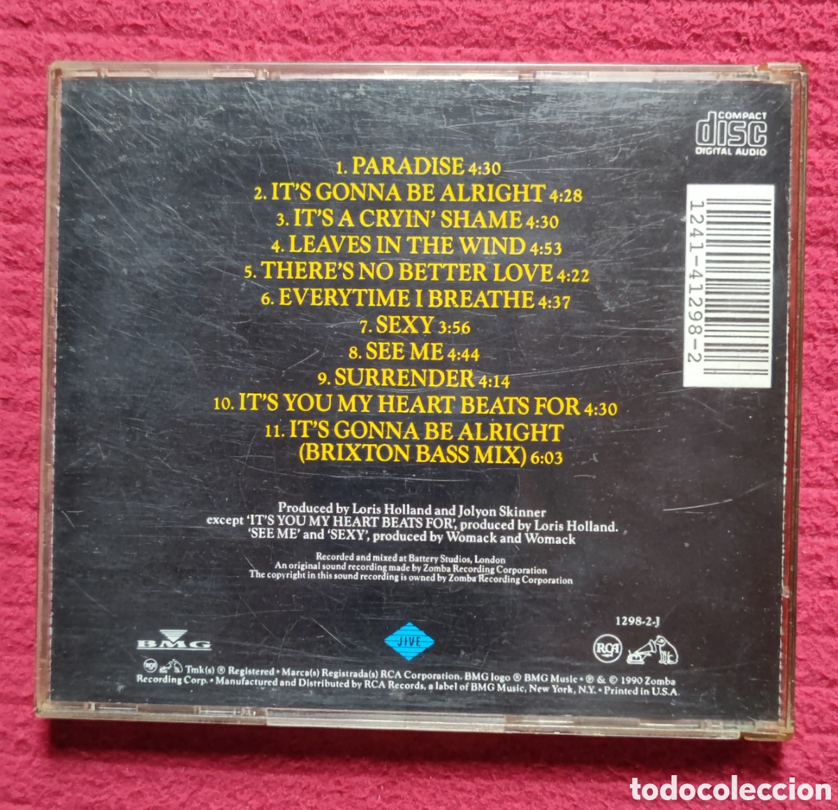 CDs de m&uacute;sica: RUBY TURNER: Paradise. Cd 1990 Rca. - Foto 2