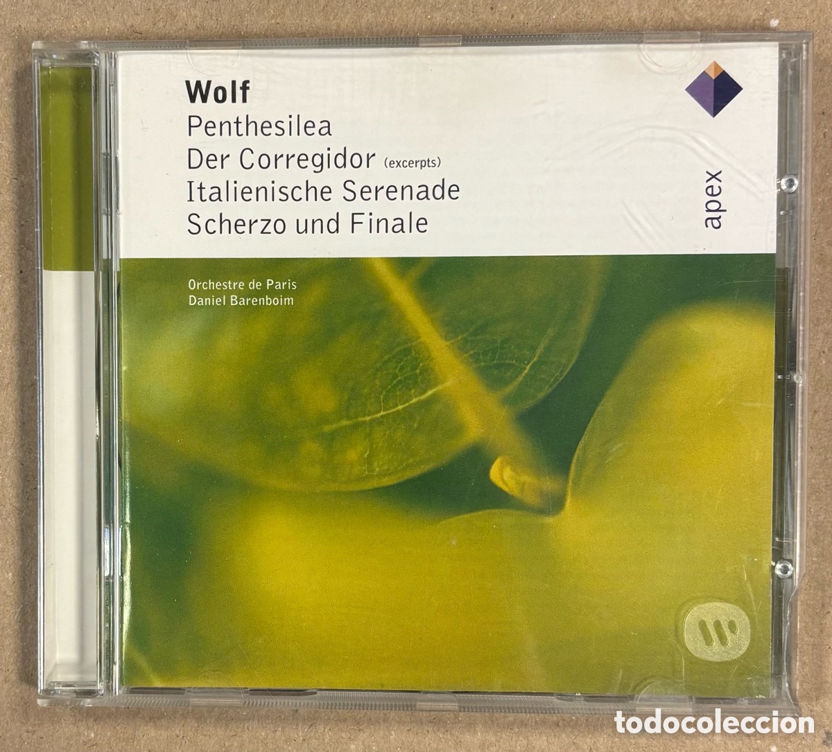 CDs de M&uacute;sica: CD. WOLF: PENTHESILEA / DER CORREGIDOR / ITALIENISCHE SERENADE / SCHERZO & F&Iacute;NALE. WARNER 2003.