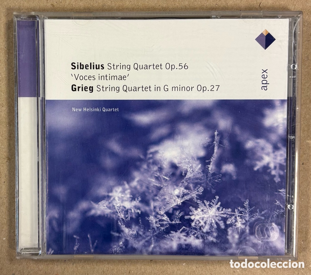CDs de M&uacute;sica: CD. SIBELIUS & GREIG: STRING QUARTETS. WARNER CLASSICS 2001.