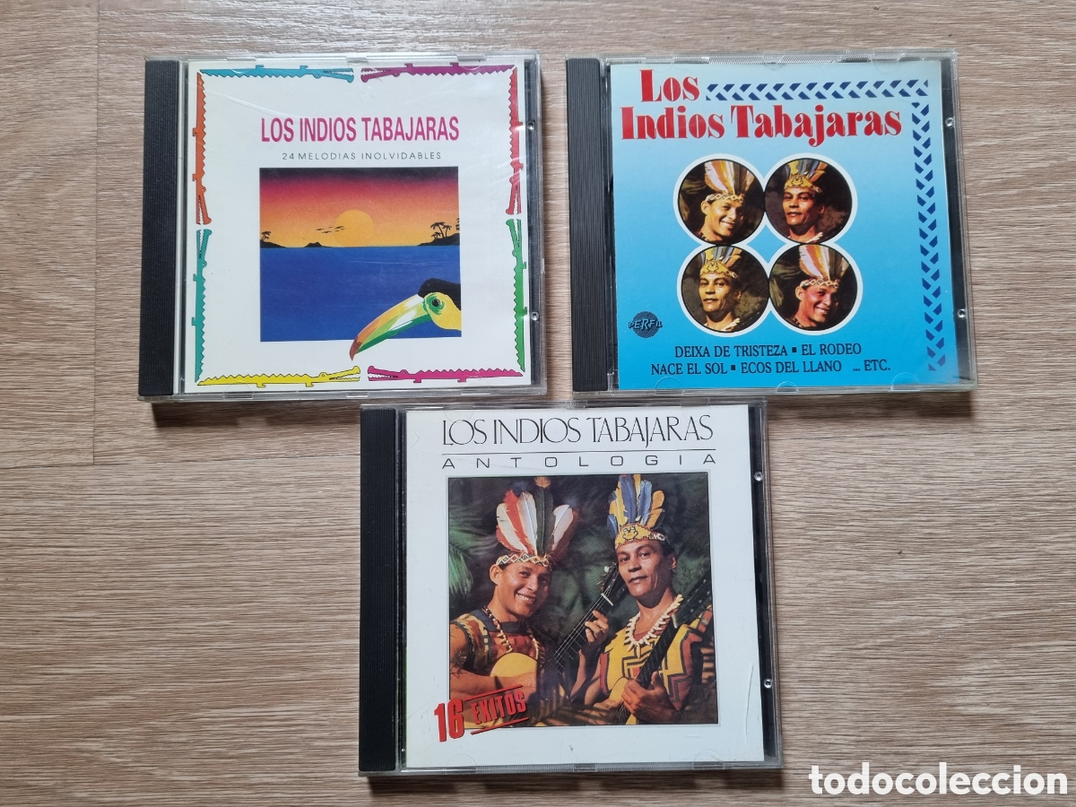 CDs de M&uacute;sica: Los Indios Tabajaras. 3 CDs. A&ntilde;os:1988- 91. M&uacute;sica de siempre!. (El Corte Ingl&eacute;s)