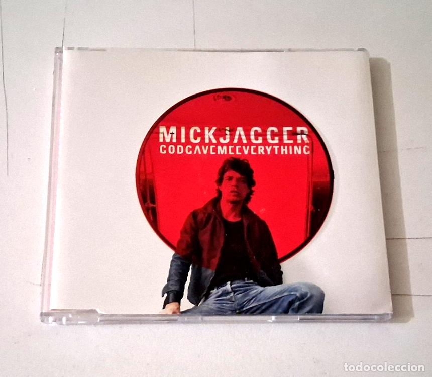 CDs de m&uacute;sica: MICK JAGGER &rdquo;GODGAVEMEEVERYTHING&rdquo; CD SINGLE 3 TRACKS COMO NUEVO - Foto 1