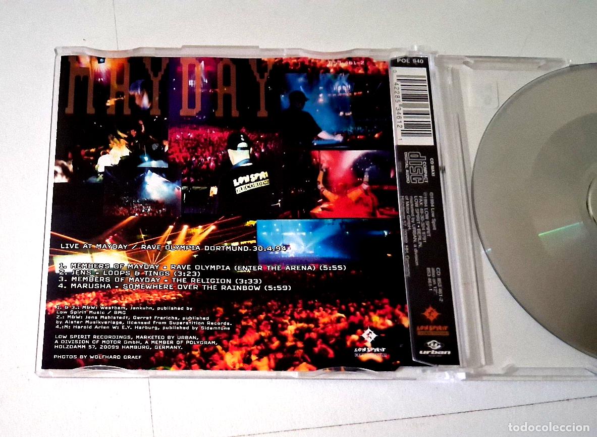 CDs de m&uacute;sica: CD &rdquo;MAYDAY RAVE OLYMPIA LIVE EP&rdquo; CD SINGLE 4 TRACKS - Foto 2