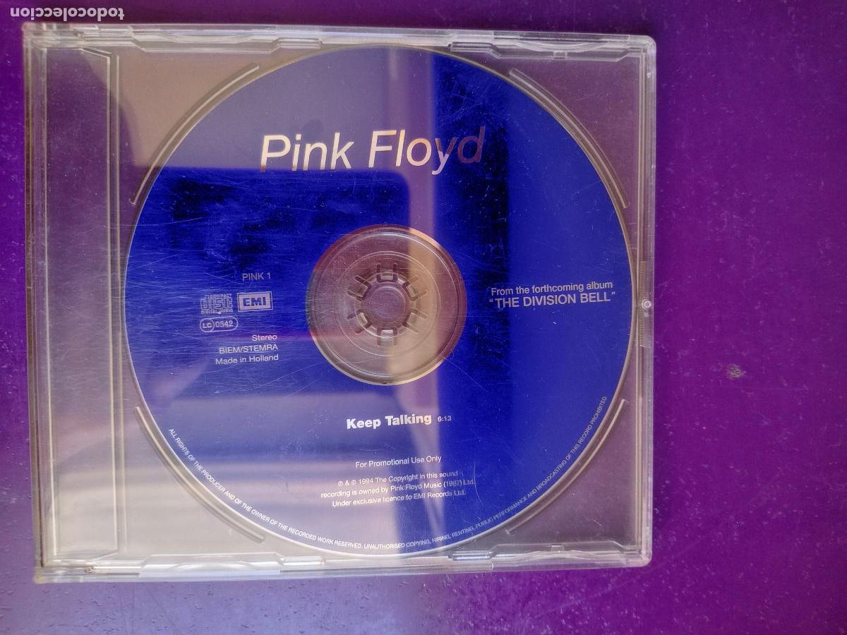 CDs de M&uacute;sica: Pink Floyd &lrm;&ndash; Keep Talking - CD Sg EMI 1994 PROMO 1 TEMA - MUY POCO USO