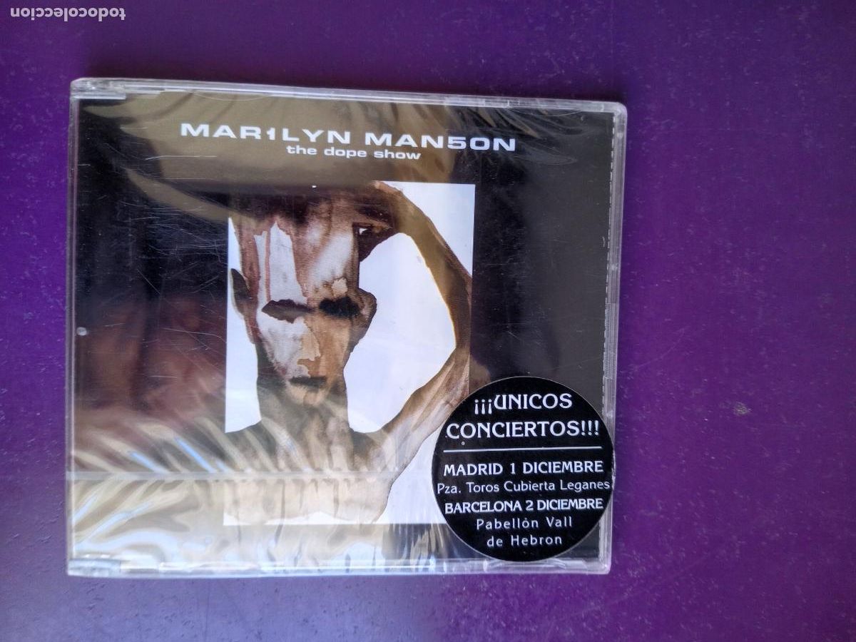 CDs de M&uacute;sica: Marilyn Manson &lrm;&ndash; The Dope Show- CD Sg NOTHING 1998 3 TEMAS - PRECINTADO - PEGATINA GIRA ESPA&Ntilde;OLA