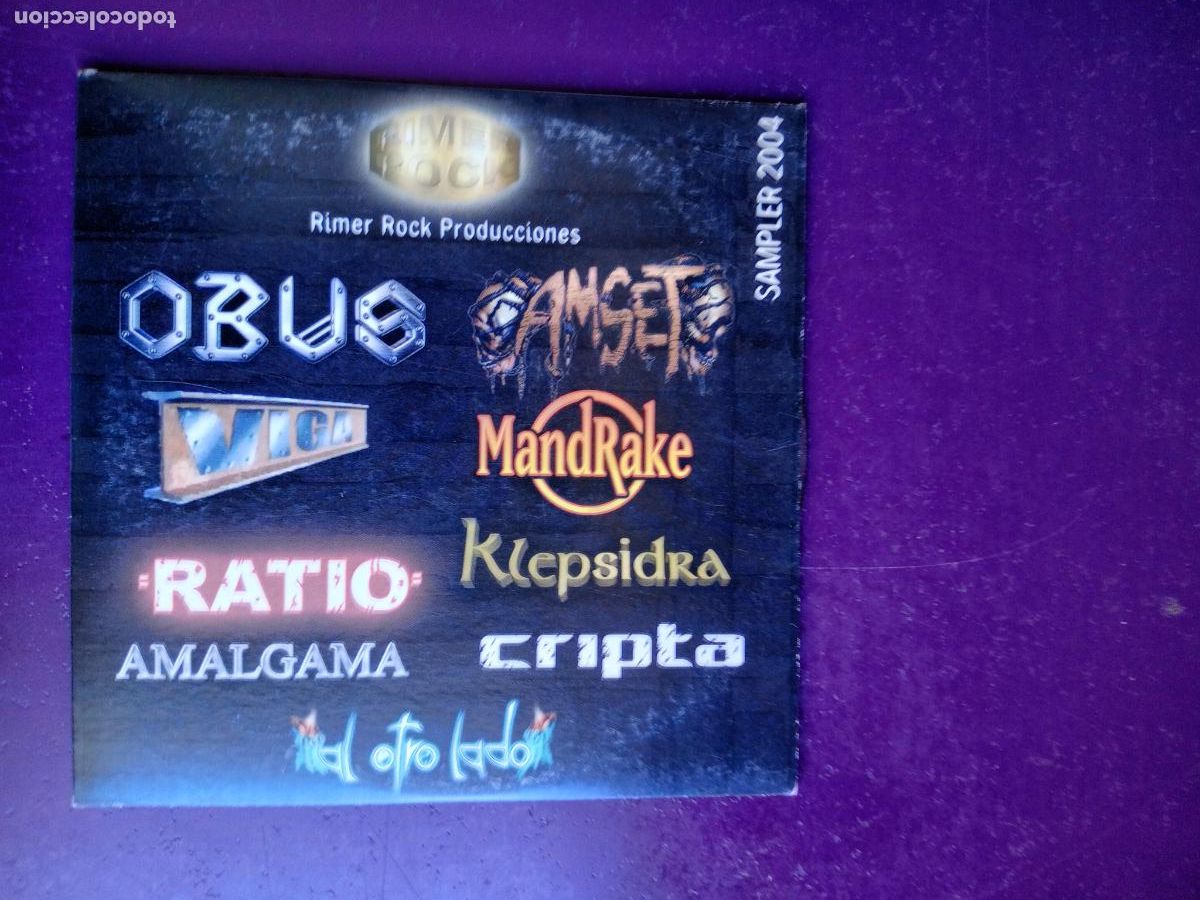 CDs de M&uacute;sica: RIMER ROCK - CD SAMPLER 2004 - OBUS - CRIPTA - KLEPSIDRA - AMALGAMA - RATIO - AMSET - HEAVY METAL