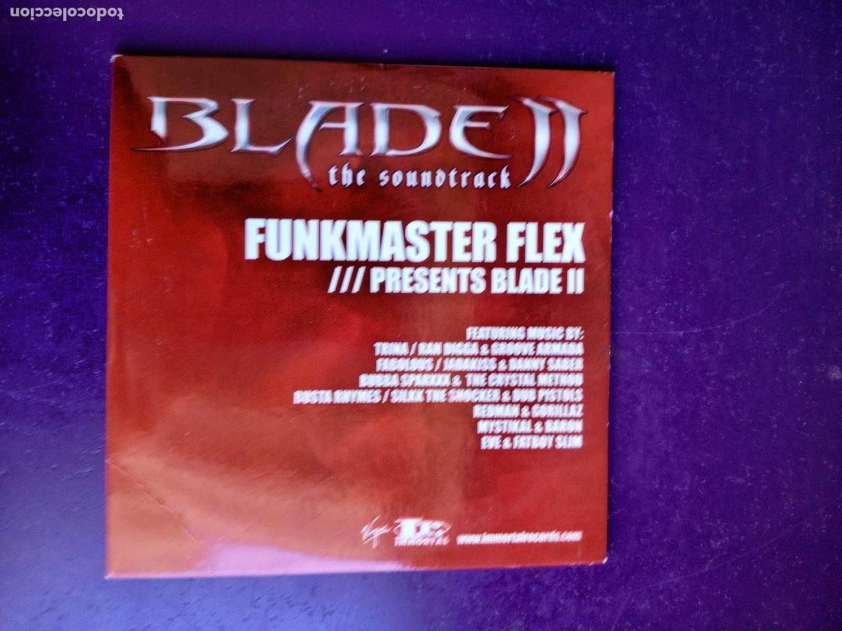 CDs de M&uacute;sica: Funkmaster Flex Presents Blade II - CD VIRGIN 2002 - BSO CINE - PROMO, ALBUM COMPLETO 7 TEMAS