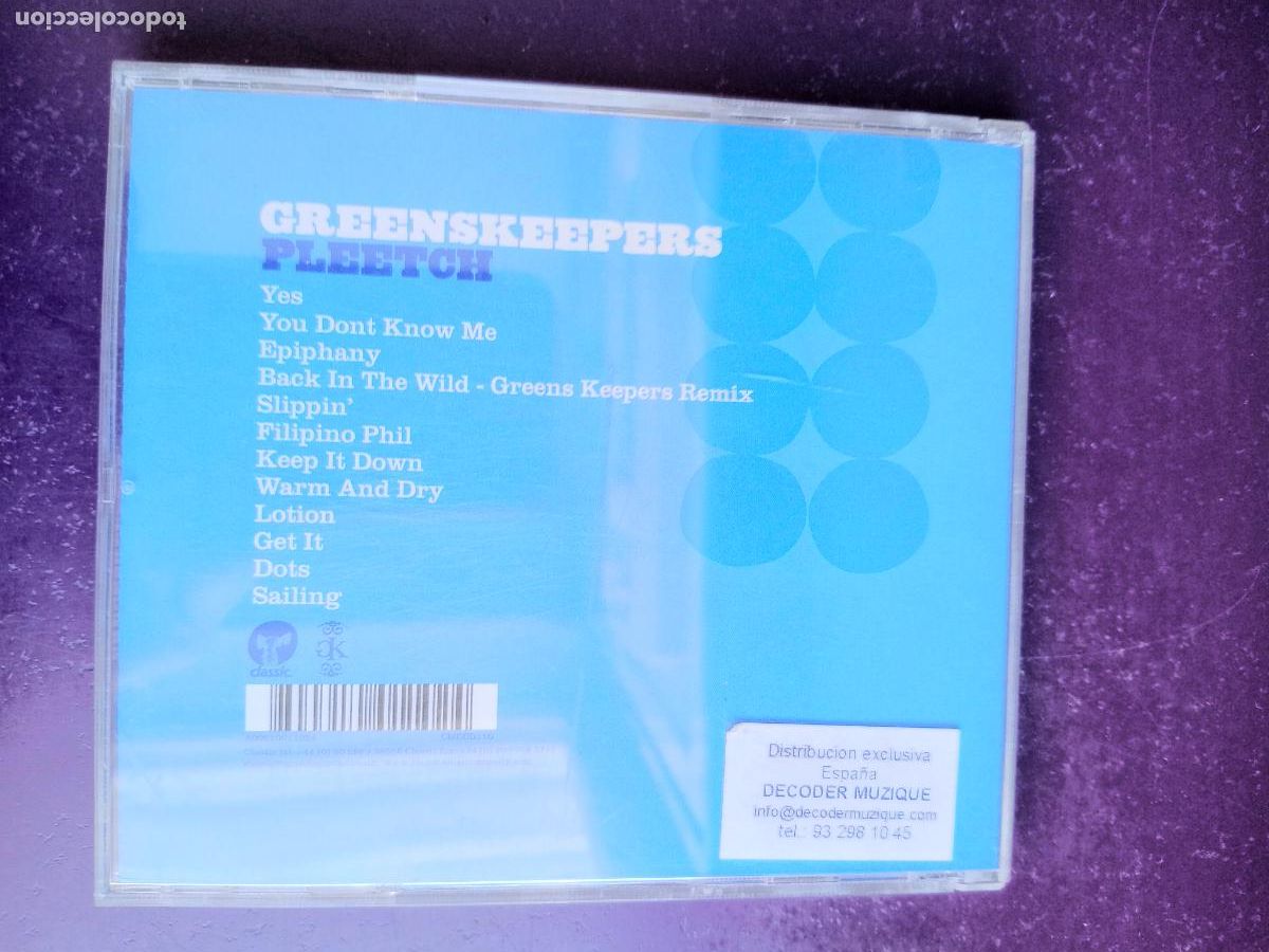 CDs de m&uacute;sica: Greenskeepers &ndash; Pleetch - CD CLASSIC 2004 - ELECTRONICA HOUSE TECHNO - Foto 2