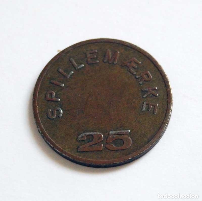 CDs de M&uacute;sica: Ficha Token Dinamarca Automat Branche Forening Dansk 25 Spillemarke