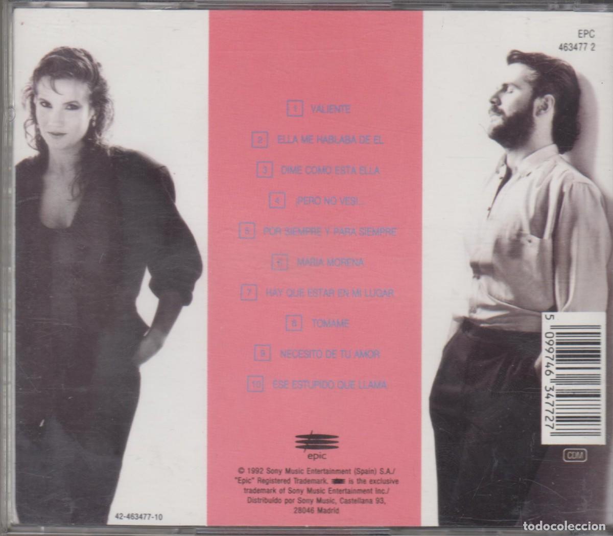 CDs de m&uacute;sica: Pimpinela cd Valiente 1992 Sony Spain - Foto 2