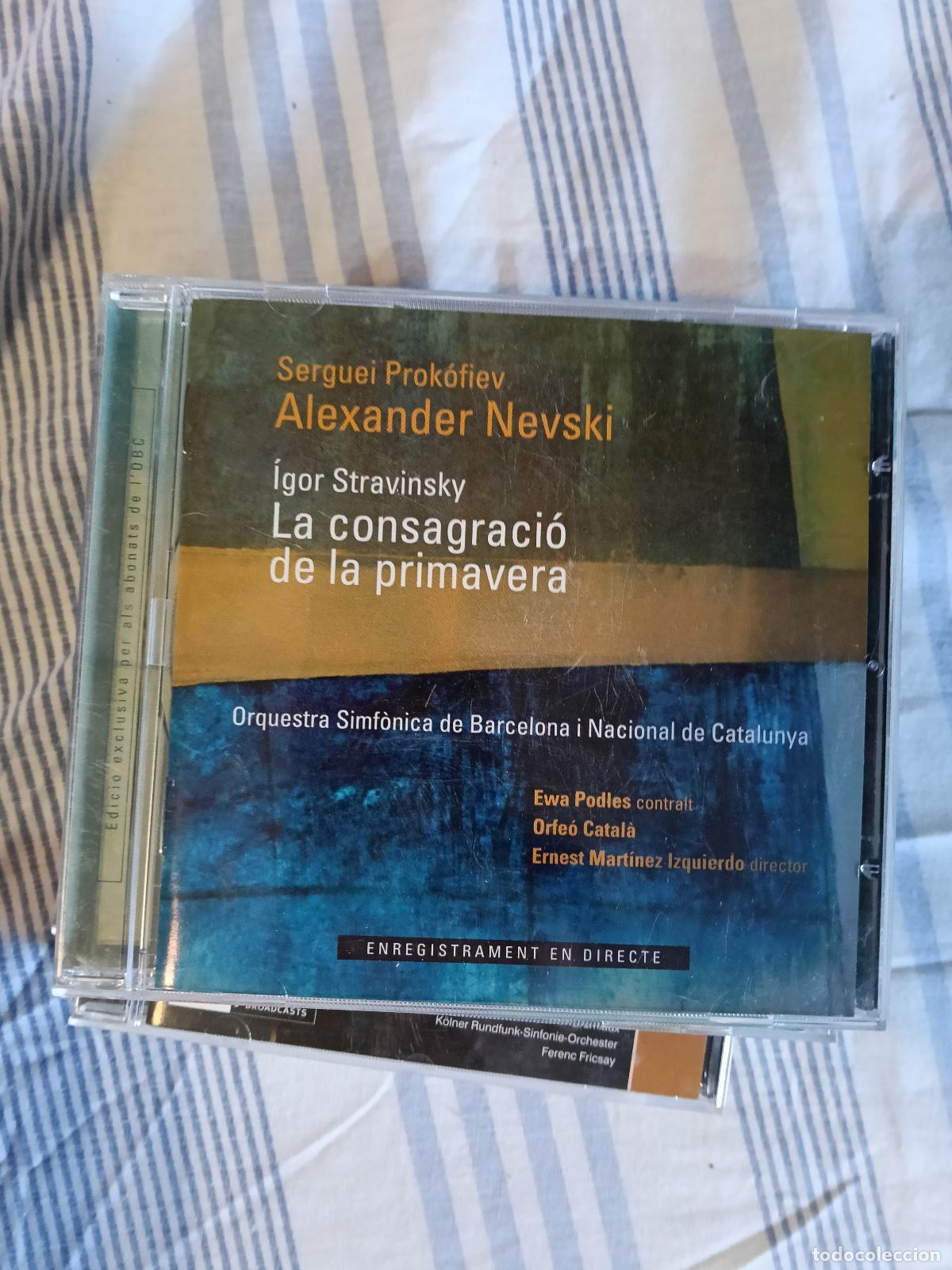 CDs de M&uacute;sica: cd prokofiev (Alexander Nevski) y stravinsky (la consagracio de la primavera)