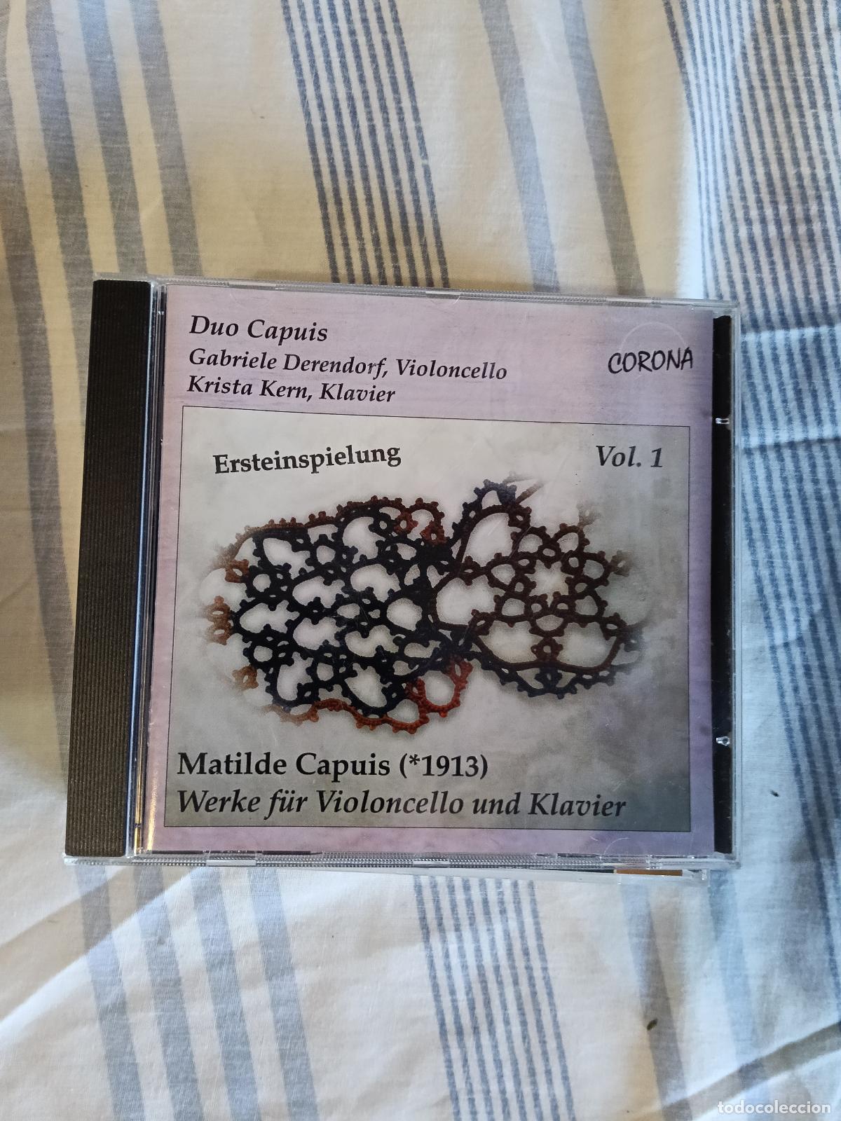 CDs de M&uacute;sica: CD MATILDE CAPUIS WERBE F&Uuml;R VIOLONCELLO UND KLAVIER VOL.1