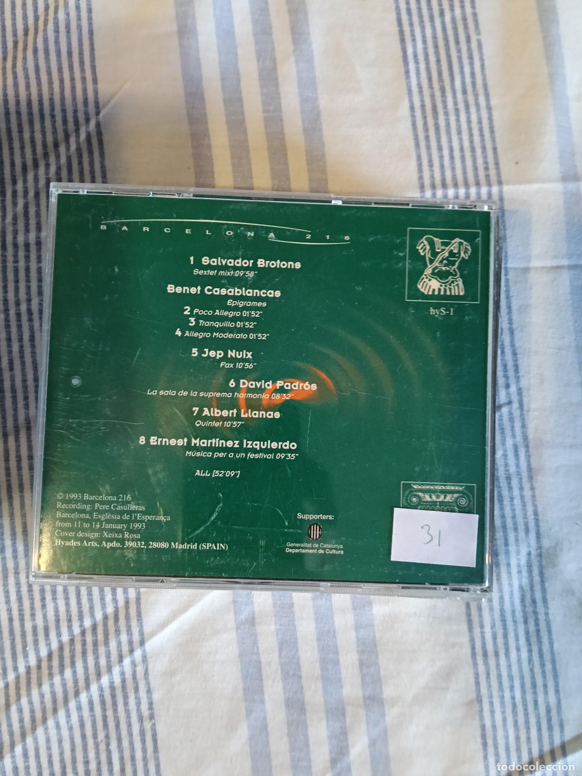 CDs de m&uacute;sica: VARIOS - BARCELONA 216 - CD - Foto 2