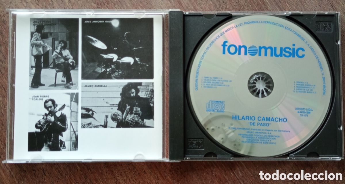 CDs de m&uacute;sica: CD HILARIO CAMACHO DE PASO - Foto 2