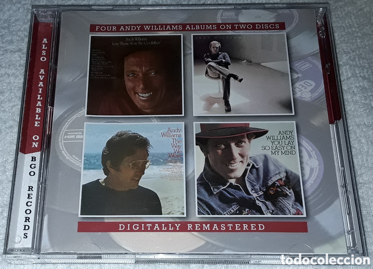 CDs de M&uacute;sica: 2CD- ANDY WILLIAMS - LOVE THEME FROM THE GODFATHER / SOLITAIRE / THE WAY WERE + 1 - MADE IN UK