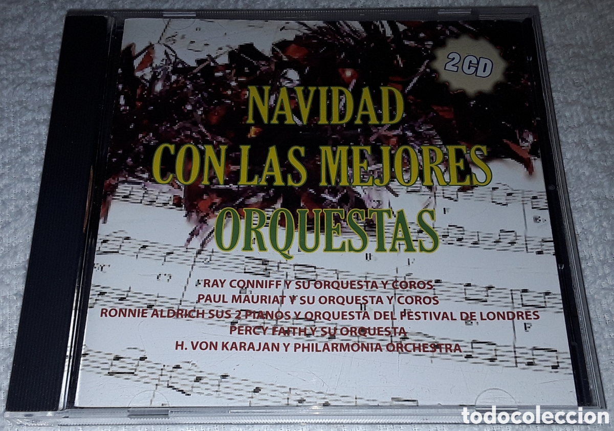 CDs de M&uacute;sica: 2CD - NAVIDAD CON LAS MEJORES ORQUESTAS - RAY CONNIFF, PAUL MAURIAT, RONNIE ALDRICH, PERCY FAITH