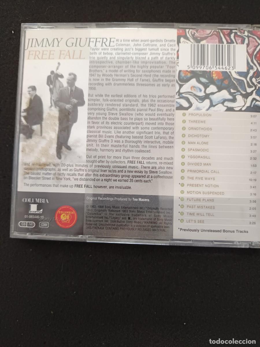 CDs de m&uacute;sica: JIMMY GIUFFRE. FREE FALL - Foto 2