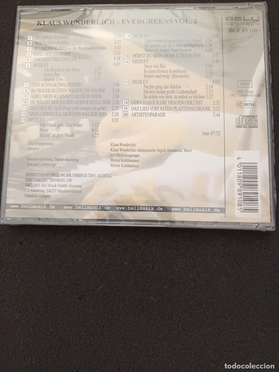 CDs de m&uacute;sica: KLAUS WUNDERLICH. EVERGREENS 2 - Foto 2