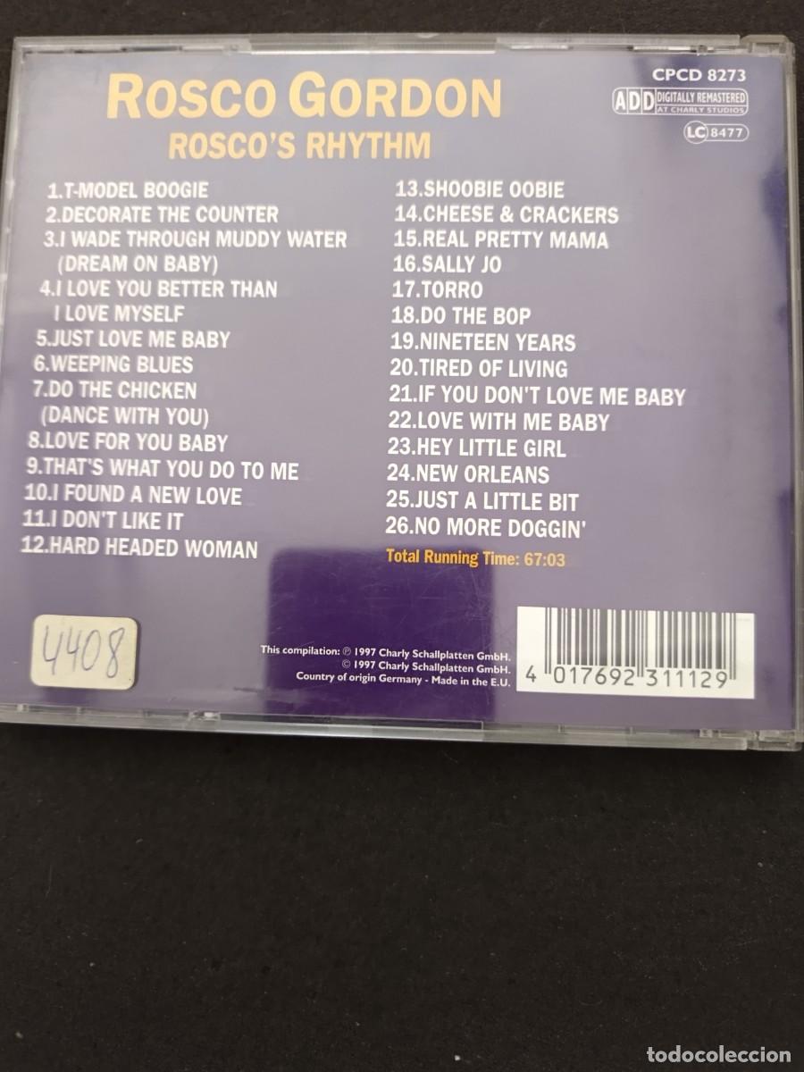 CDs de m&uacute;sica: ROSCO GORDON. ROSCOS RHYTHM - Foto 2