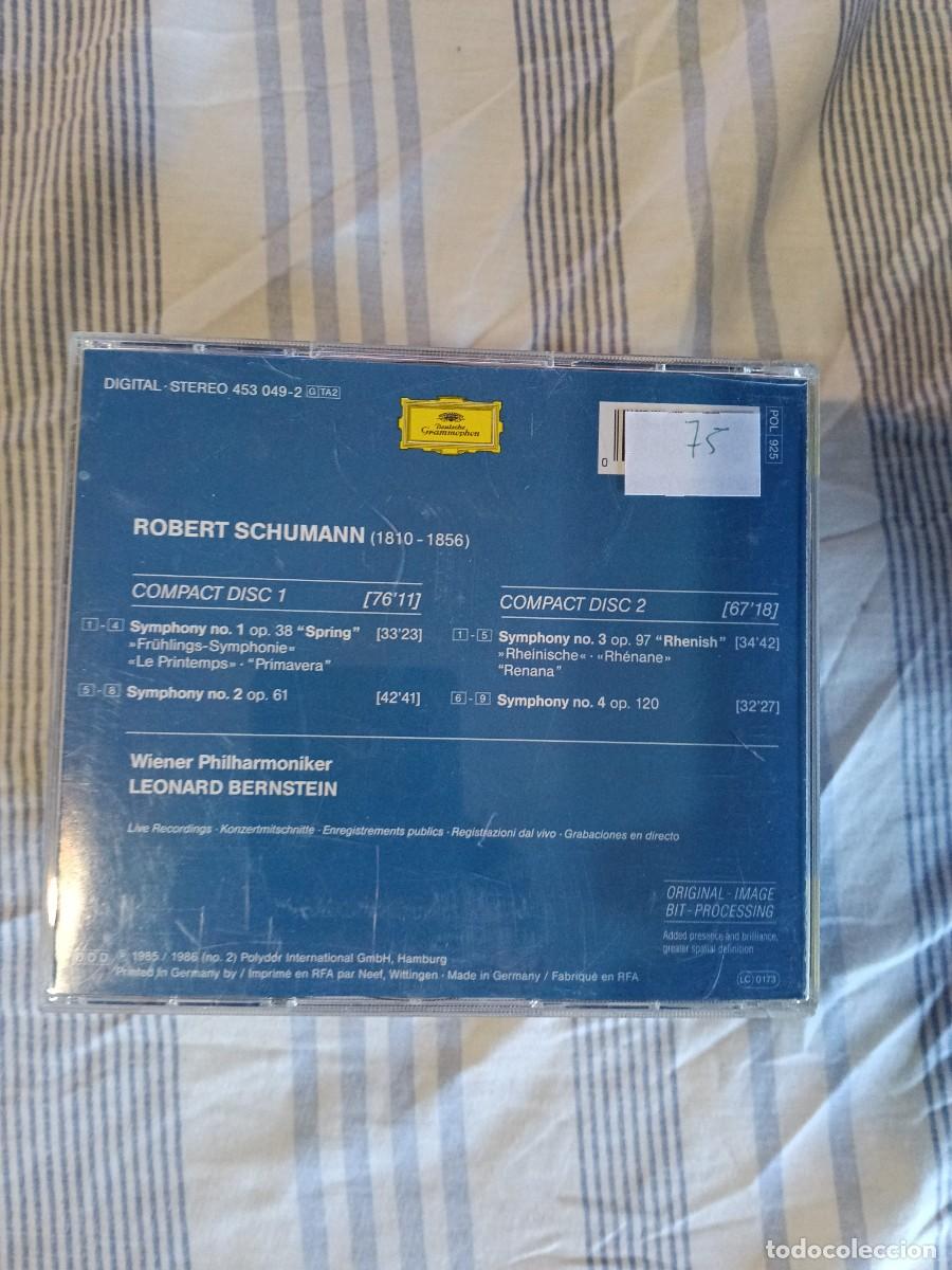 CDs de m&uacute;sica: THE SYMPHONIES. SCHUMANN. 2 CD. CD-DOBLE - Foto 2