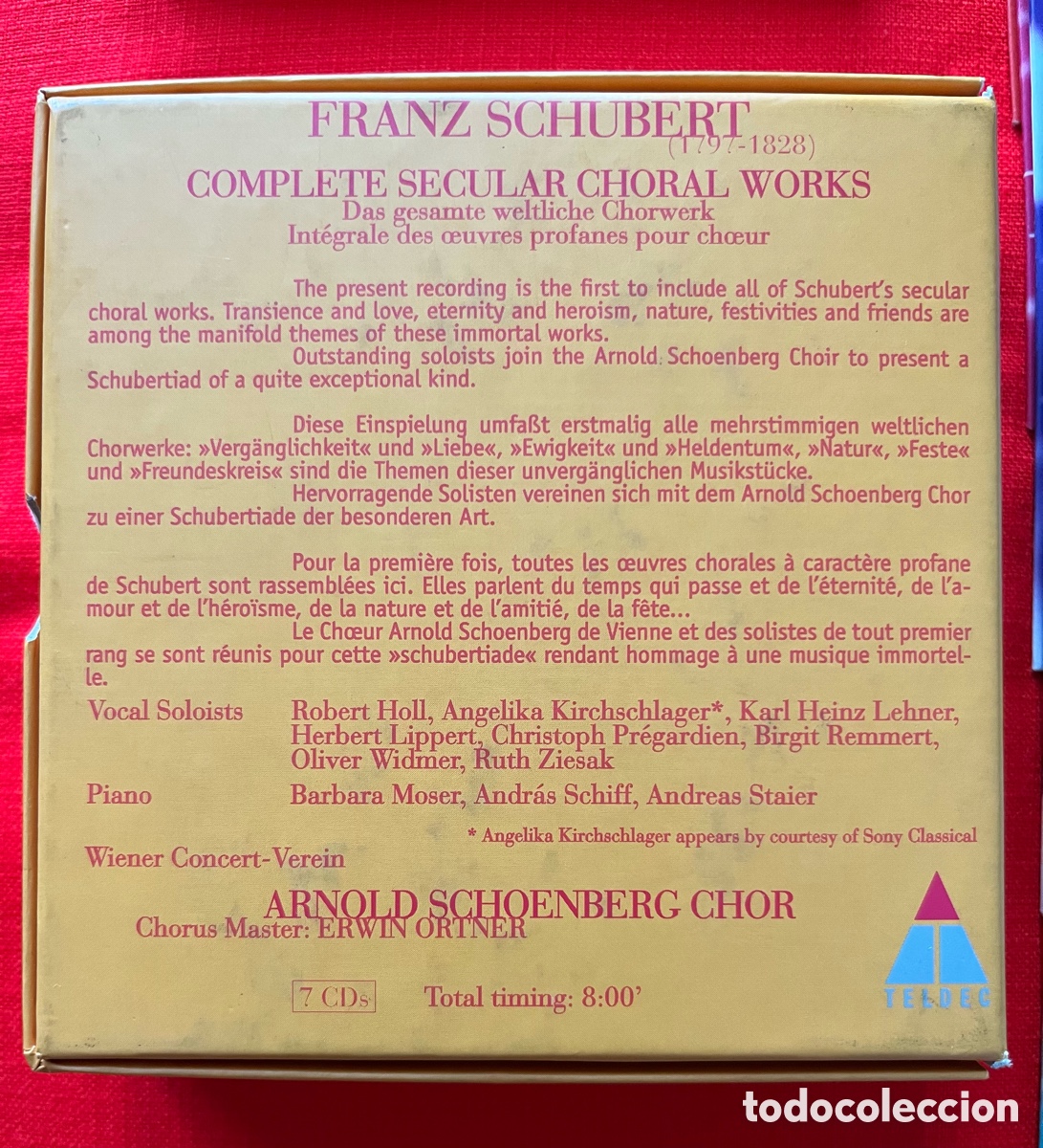 CDs de m&uacute;sica: Schubert - Complete Secular Choral Works - Foto 4