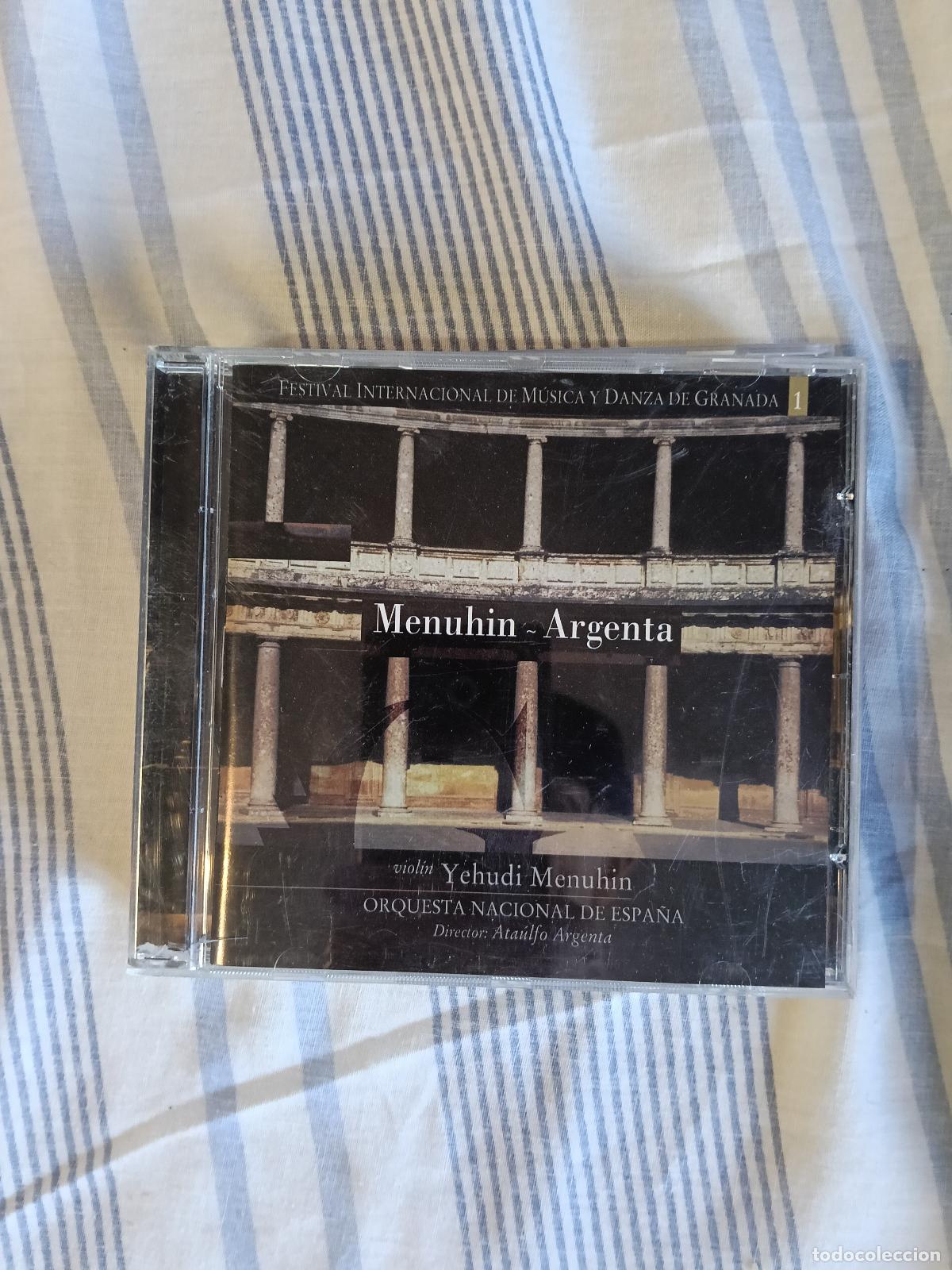 CDs de M&uacute;sica: YEHUDI MENUHIN &middot; ATAULFO ARGENTA - FESTIVAL INTERNACIONAL DE MUSICA Y DANZA DE GRANADA (CD RTVE)