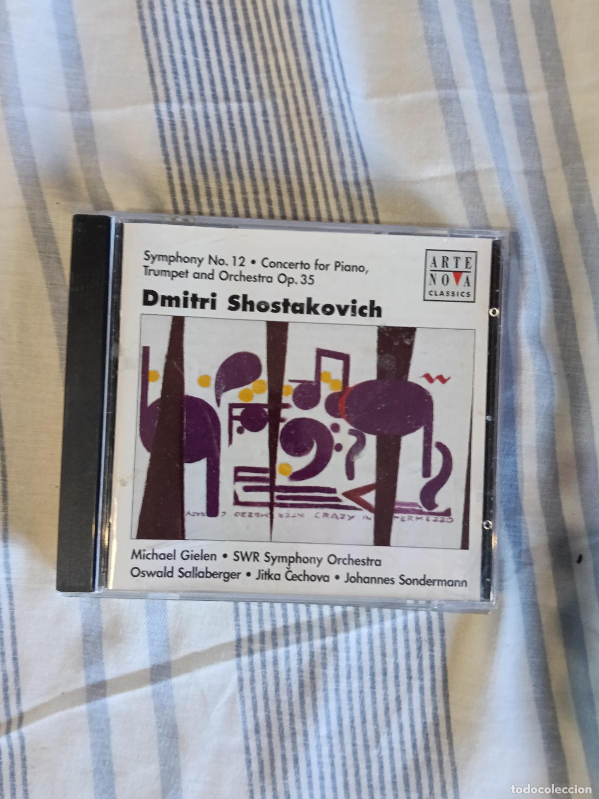 CDs de M&uacute;sica: CD SHOSTAKOVICH SYMPHONY N&ordm; 12 CONCERTO FOR PIANO