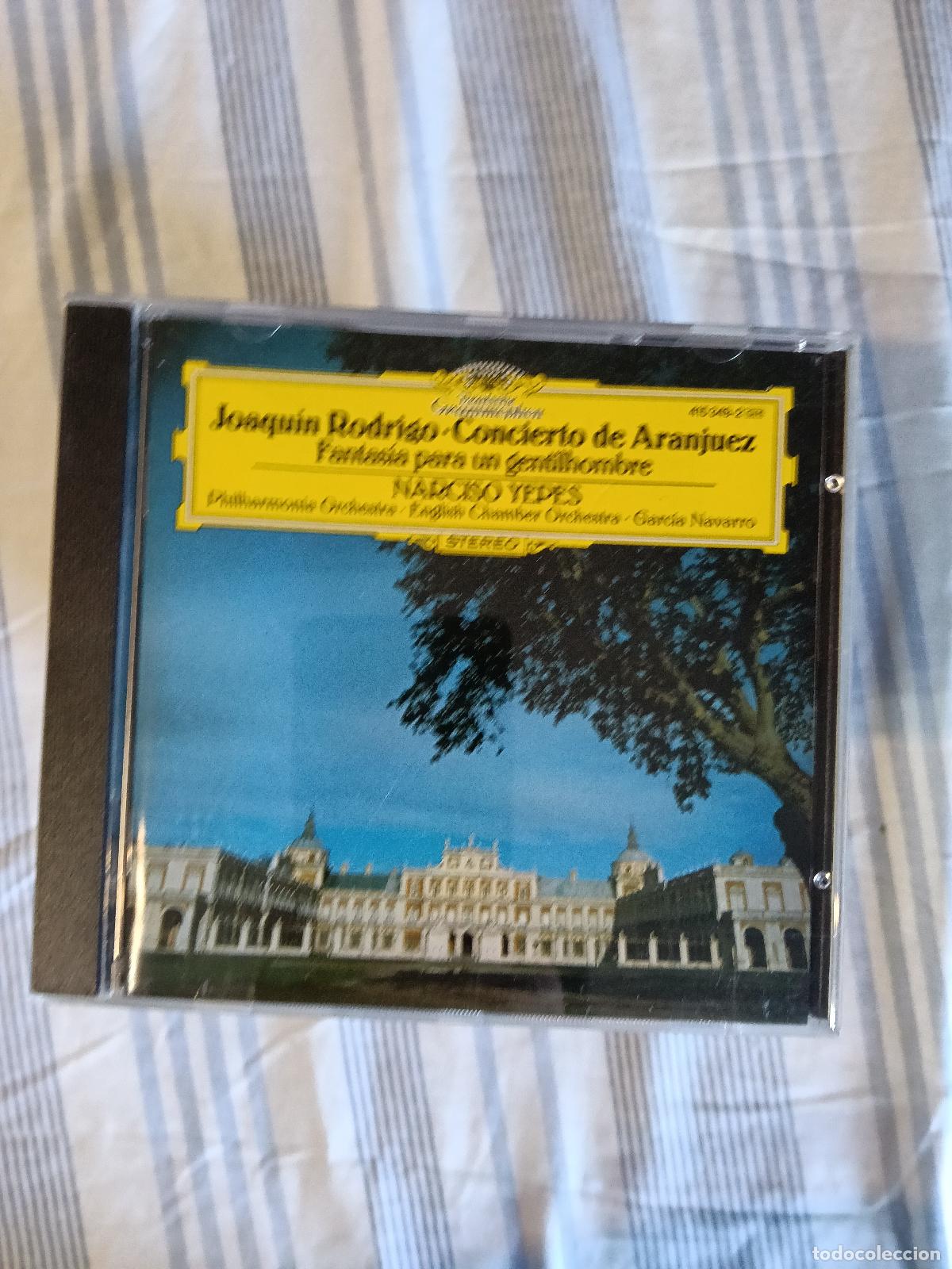 CDs de M&uacute;sica: Joaqu&iacute;n Rodrigo - Narciso Yepes, - CONCIERTO DE ARANJUEZ - CD DEUTSCHE - GUITARRA CLASICA ESPA&Ntilde;OLA