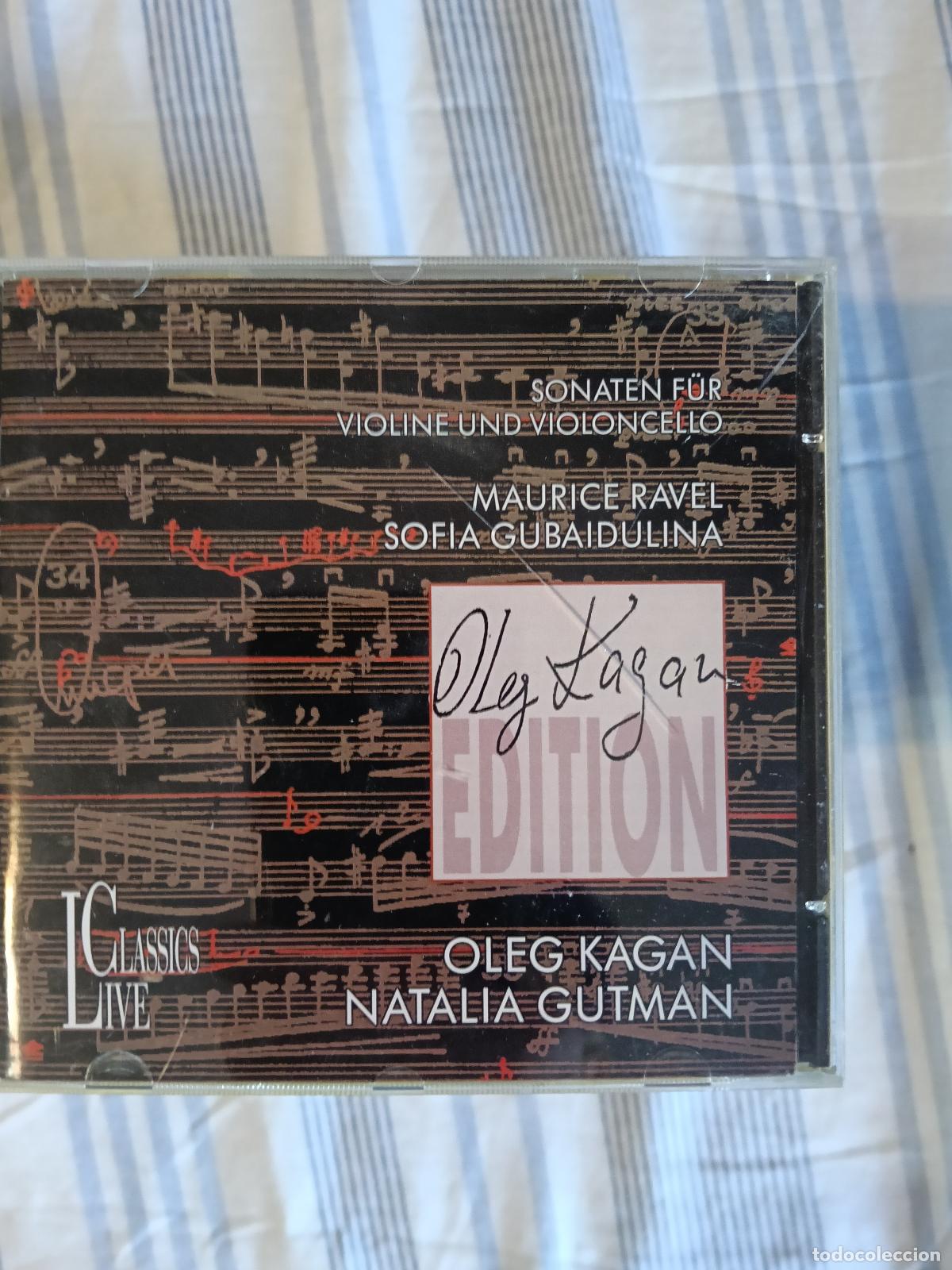 CDs de M&uacute;sica: CD MAURICE RAVEL SOFIA GUBAIDULINA OLEG KAGAN NATALIA GUTMAN