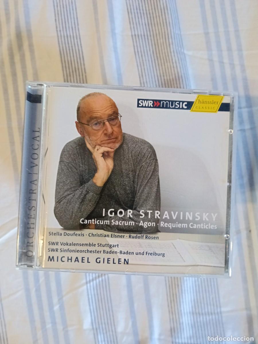 CDs de m&uacute;sica: CD IGOR STRAVINSKY CANTICUM SACRUM MICHAEL GIELEN - Foto 1