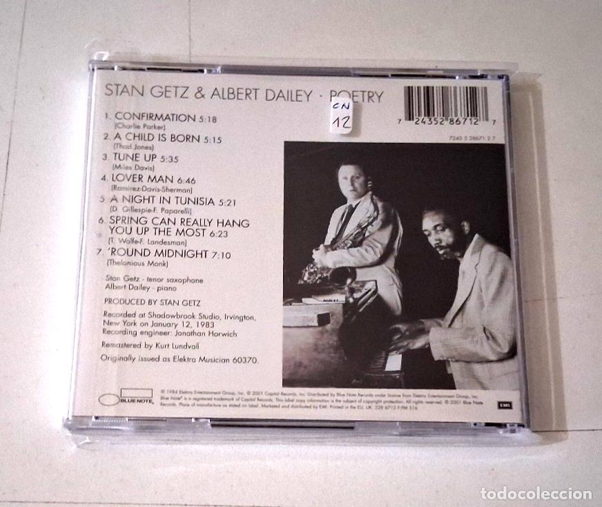 CDs de m&uacute;sica: STAN GETZ & ALBERT DAILEY &rdquo;POETRY&rdquo; CD 7 TRACKS COMO NUEVO - Foto 2
