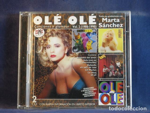 CDs de M&uacute;sica: OL&Eacute; OL&Eacute; &ndash; CANCIONES Y GLAMOUR VOL. 2 (1986-1990) (TODAS SUS GRABACIONES CON MARTA S&Aacute;NCHEZ) - CD