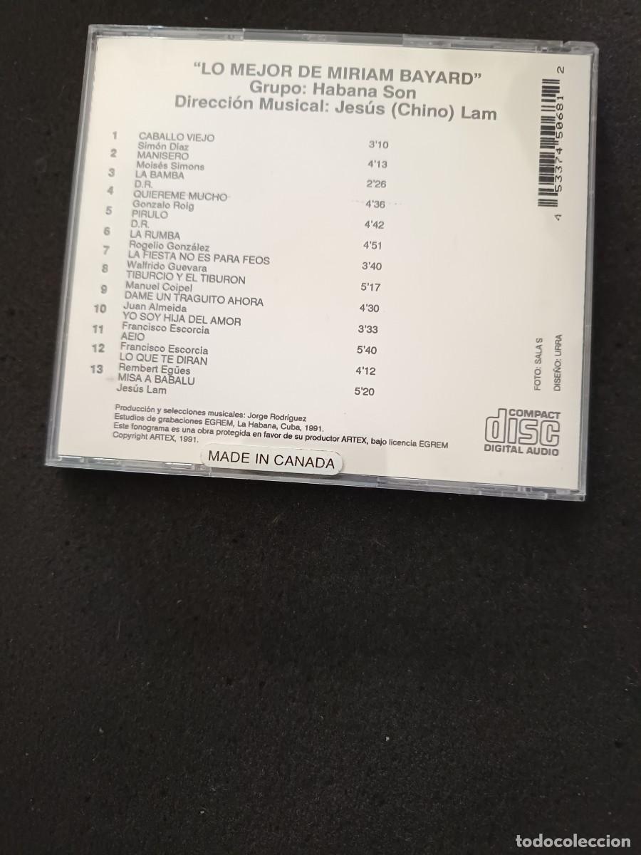 CDs de m&uacute;sica: LO MEJOR DE MIRIAM BAYARD - Foto 2