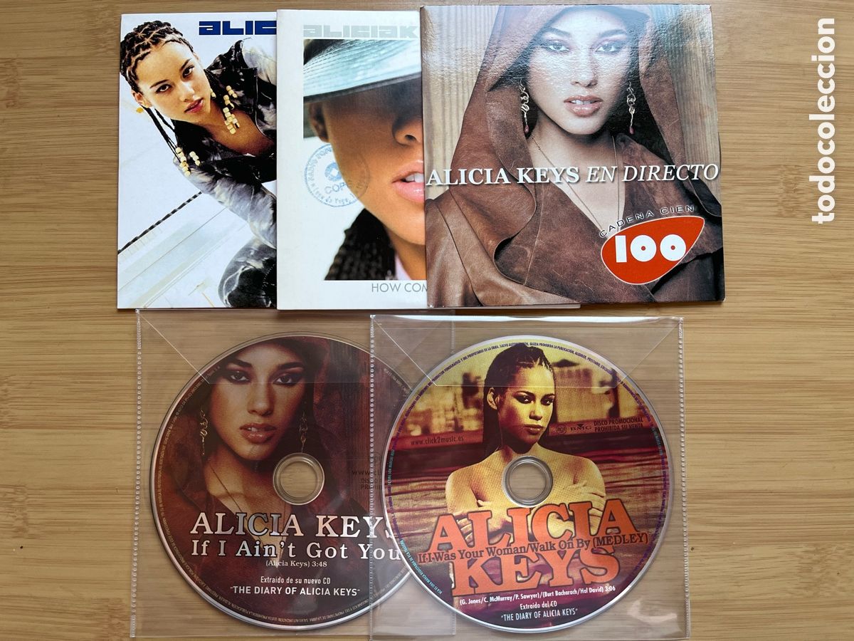 CDs de M&uacute;sica: ALICIA KEYS. En directo. If I ain't got you. If I was your woman. Fallin'. Hoe come..(5 cds single)
