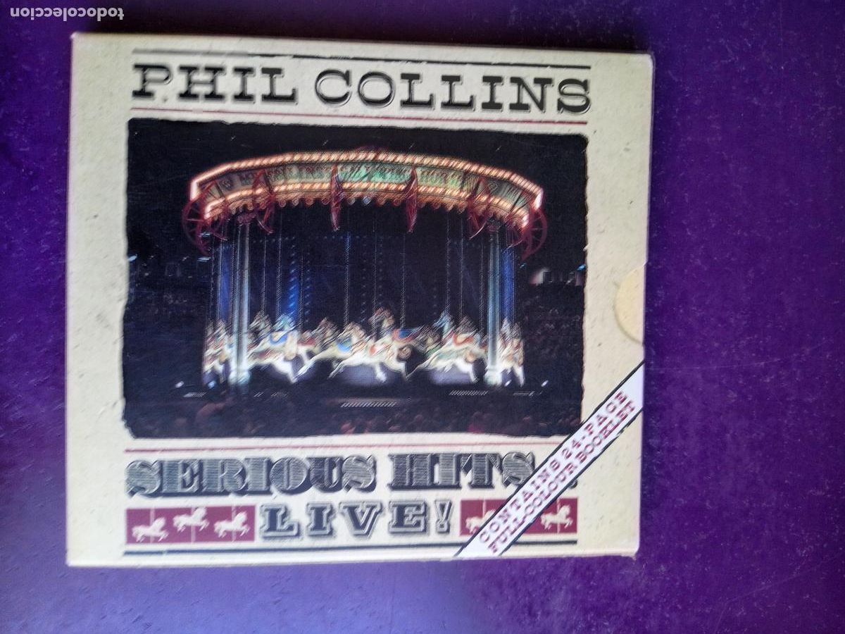 CDs de M&uacute;sica: Phil Collins &ndash; Serious Hits...Live! - CD WEA 1990 -