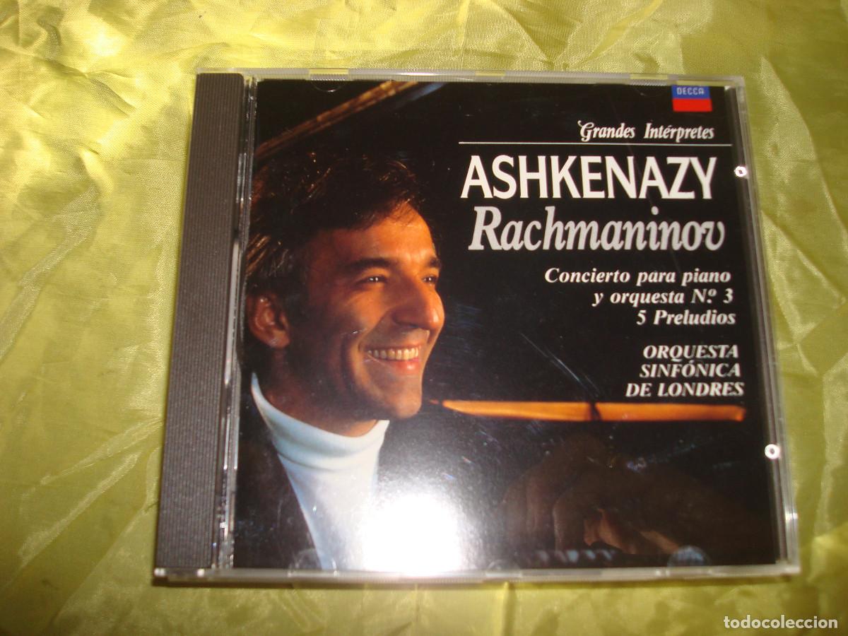 CDs de M&uacute;sica: ASHKENAZY. RACHMANINOV. CONCIERTO PIANO N&ordm; 3 / 5 PRELUDIOS. GRANDES INTERPRETES. CD. IMPECABLE (#)