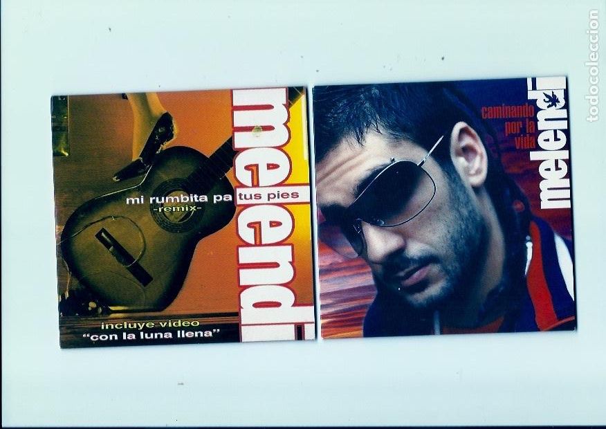 CDs de M&uacute;sica: MELENDI. Con la luna llena.En directo. Un recuerdo que olvidar. Mi rumbita pa tus.... (8 cds single)