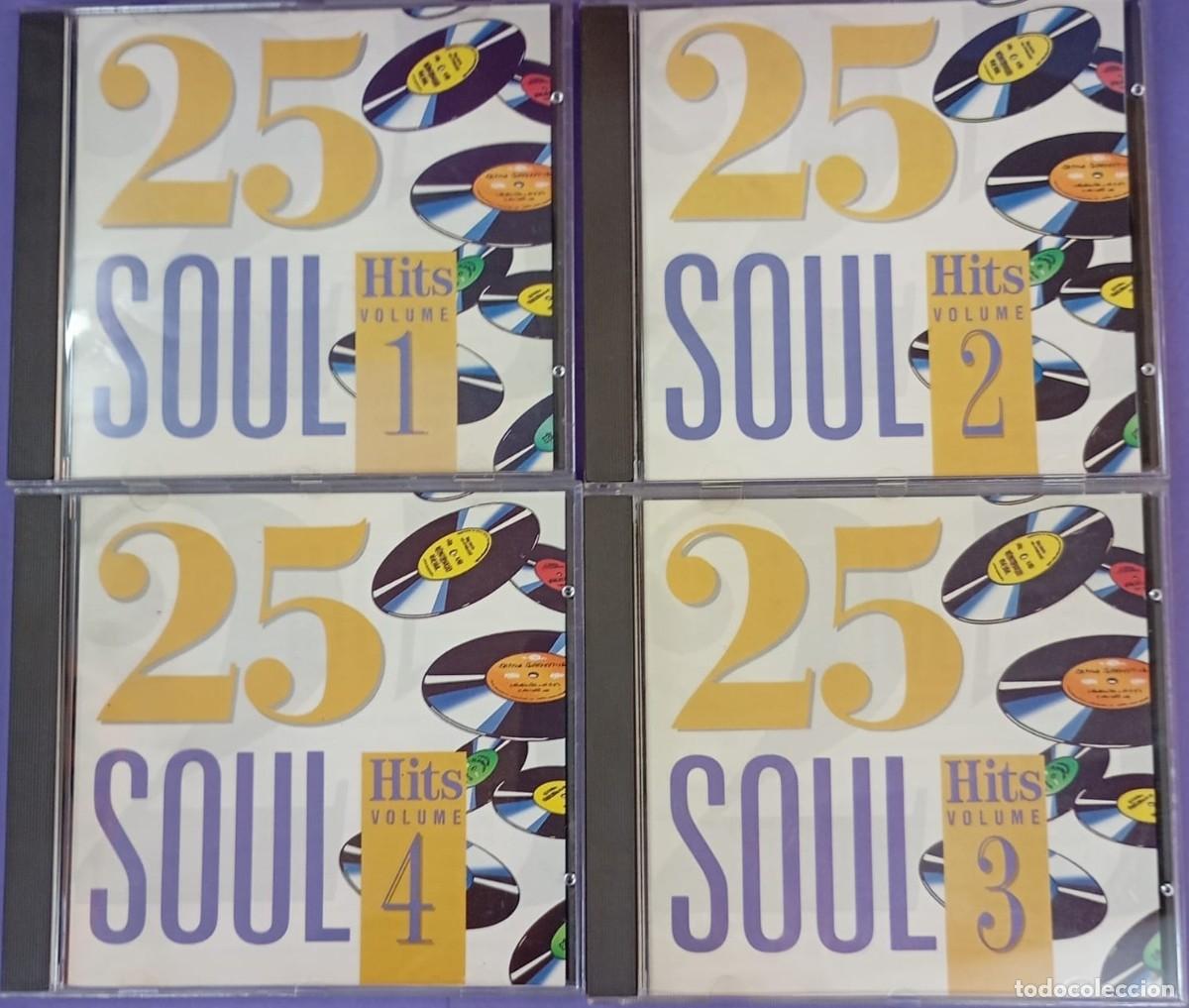 CDs de M&uacute;sica: 25 Soul Hits Volume 1,2,3,4 Completo 4 CD
