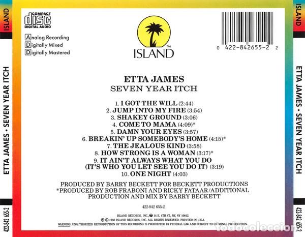 CDs de m&uacute;sica: Etta James &ndash; Seven Year Itch - Foto 2